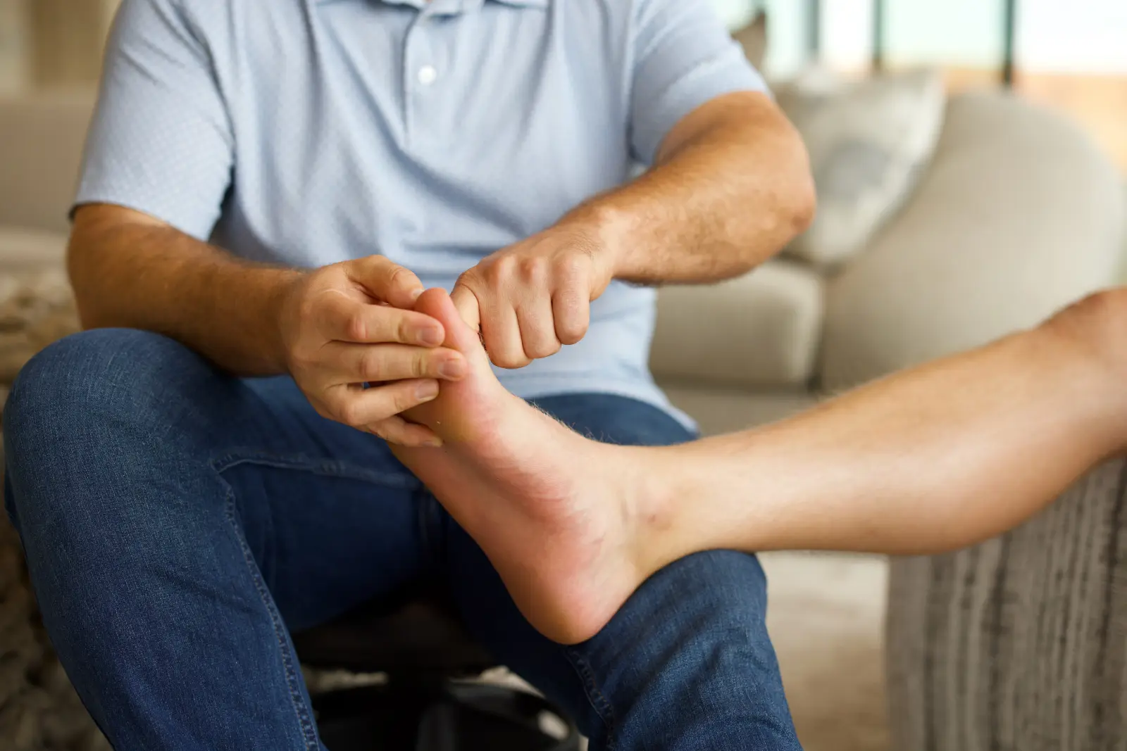 Adult foot zoning session